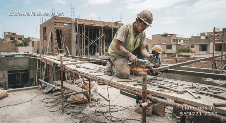 Ejemplo de una obra pequeña, donde todo el trabajo lo desempeñan solo 2 Albañiles. Sin una gran planeación y todo el material se 
         puede ir obteniendo en la tlapalería de la esquina. La construcción es un cuarto de azotea en una casa habitación.