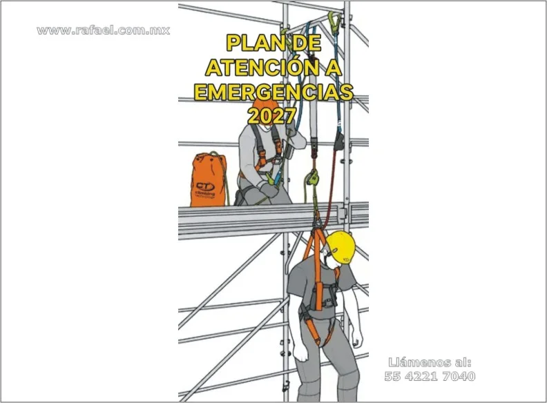 Trabajador auxiliando para el rescate de un trabajador en alturas