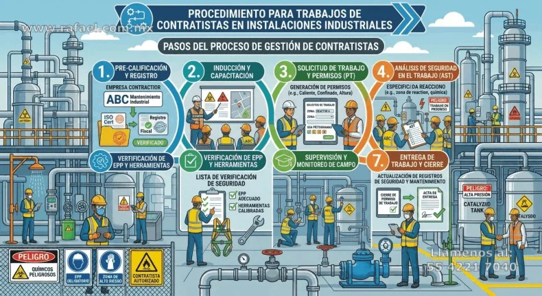 Procedimientos para los contratistas que realicen trabajos de soldadura